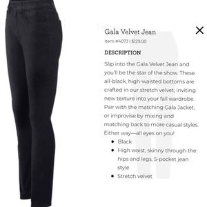 Cabi Gala Velvet Jeans